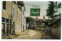 CPA  91 :   VIRY  CHATILLON   La Rue Francoeur    A  VOIR   !!! - Viry-Châtillon