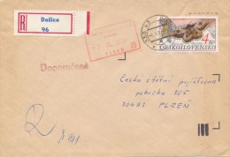 I2643 - Czechoslovakia (1989) 335 43 Dozice - Lettres & Documents