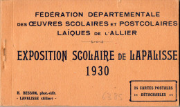 Lapalisse : Exposition Scolaire - Carnet De 24 Cartes - Lapalisse