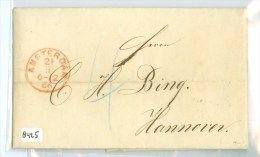 HANDGESCHREVEN BRIEF Uit 1866 Van AMSTERDAM  Naar HANNOVER DEUTSCHLAND (8425) - Storia Postale