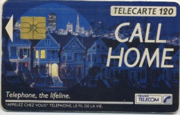 FRANCE - CALL HOME - 120 U   (USAGÉ) - 1989