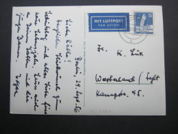 1959, 15 Pfg. Auf Lustpostkarte - Cartas & Documentos