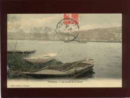 78 Freneuse  Les Bords De La Seine édit. Aumonier Couleur Toilée  Barque Bateau - Freneuse