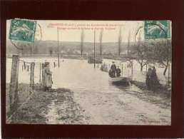 78 Freneuse  Pendant Les Inondations De Janvier 1910  Paysage Au Bord De La Seine Vue Sur Le Tripleval  édit. Lavergne - Freneuse