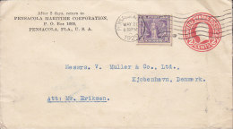 United States Uprated Postal Stationery Ganzsache Entier PENSACOLA MARITIME CORP. Pensacola 1920 2-sided Perf. Stamp - 1901-20