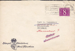 Netherlands WEINGUT WEINKELLEREI Ferd. Tieroth AMSTERDAM 1964 Cover Brief To Denmark READRESSED (2 Scans) - Storia Postale