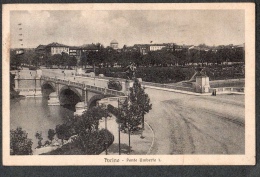 SPL 1927 TORINO PONTE UMBERTO I FP V SEE 3 SCANS ANIMATA TRAM GUARDA INGRANDIMENTO - Bruggen