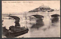 SPL 1910 TORINO PONTE UMBERTO I FP NV SEE 2 SCANS TIMBRO RICHARD-GINORI CERAMICA AL RETRO - Ponti