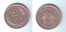 Uruguay 2 Centesimos 1901 - Uruguay