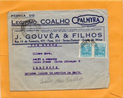 Brazil Old Cover Mailed To USA - Covers & Documents