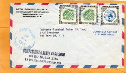 Honduras 1954 Cover Mailed To USA - Honduras