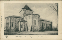 86 GENCAY PUYRABIER / Chevet De L'Eglise Romane XIème Siècle Et XIIème Siècle / - Gencay