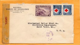 Honduras 1944 Censored Cover Mailed To USA - Honduras