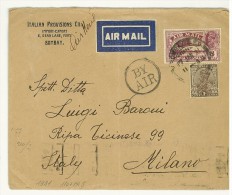 INDIA - LETTERA DA BOMBAY VIA AEREA PER L'ITALIA - MILANO  - ANNO 1931 - Other & Unclassified