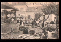 CAP VERT St Vicente Cabo Verde, St Vincent, Mercado, Marché, Bien Animée, Ed Frusoni, 190? - Cap Vert