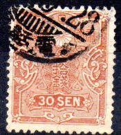 JAPAN 1914 Tazawa Series - 30s. - Brown  FU CREASED CHEAP PRICE - Gebraucht