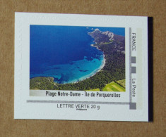 A4-11 : Plage Notre-Dame  -  Île De Porquerolles (autocollant / Autoadhésif) - Unused Stamps