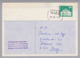 Heimat ZH Wald 1972-02-26 Bahnstationsstempel Auf Bücherzettel - Lettres & Documents