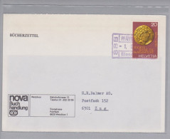 Heimat ZH Pfäffikon 1978-12-01 Bahnstationsstempel Auf Bücherzettel - Storia Postale