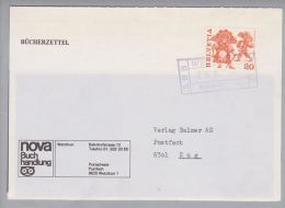 Heimat ZH Wetzikon 1978-08-25  Bahnstationsstempel Auf Bücherzettel - Briefe U. Dokumente