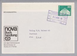 Heimat ZH Pfäffikon 1976-08-21   Bahnstationsstempel Auf Bücherzettel - Briefe U. Dokumente