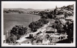 Brisbane - Pretty View Of HAMILTON BRISBANE WITH JOHN HICKS FACTORY   - Rare ! 1920s - 30 - Tram - Brisbane