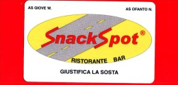VIACARD - Viacard Pubblicitarie - Snack Spot  -  Tessera N. 636 - 50.000 - Pub - 11.1999 - Andere & Zonder Classificatie
