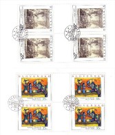 2 Blocs De 4 Timbres Art 2005 Oblitérés YT 453/454  / 2 Sheets Art 2005 Used Mi 523/524 - Hojas Bloque