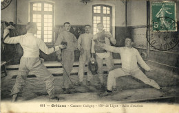 CPA ( ESCRIME)  ORLEANS Caserne Coligny 131eme De Ligne Salle  D Escrime (loiret) - Fencing