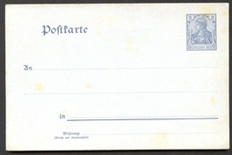 DR P57Y Postkarte Ohne Wz. 1902  Kat. 9,00 € - Tarjetas