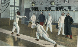 CPA ( ESCRIME) Infanterie La Salle D Armes - Fencing