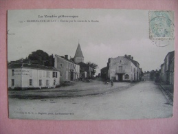 CP  MAREUIL SUR LE LAY N°144 ENTREE PAR LA ROUTE DE LA ROCHE - ECRITE EN 1906 - Mareuil Sur Lay Dissais