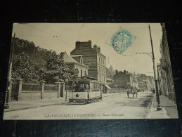 GRAVILLE-SAINTE-HONORINE - ROUTE NATIONALE - LE TRAMWAY - 76 SEINE MARITIME (F) - Graville