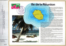 Feuillet Tirage Limité CEF 392 Ile De La Réunion - Covers & Documents