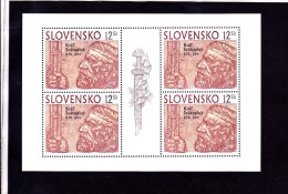 Bloc De 4 Timbres1994 YT 164 Neuf Roi Svatopcuk + épée /  Sheet 1994 Mint Mi 198 - Blocs-feuillets