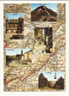 Cp, Carte Géographique, Haute Auvergne - Carte Geografiche