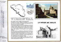 Feuillet Tirage Limité CEF 444 320 2221 Viroinval La Maison Des Baillis - 1981-1990