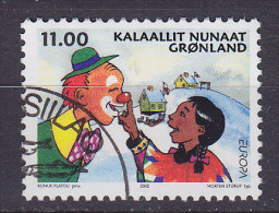 Greenland 2002 Mi. 385    11.00 Kr Europa CEPT Zirkus Circus Clown - Used Stamps