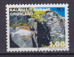 Greenland 2002 Mi. 376, 1.00 Kr NORDEN Kunst Des 20. Jahrhunderts Fels Und Mensch Von Aka Høegh In Qaqortoq - Gebruikt