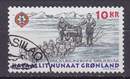 Greenland 2000 Mi. 346    10.00 Kr Schlittenpatrouille "Sirius" 50 Jahre Hundeschlitten Attelage Du Chiens - Used Stamps