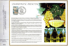 Feuillet Tirage Limité CEF 400 Champagne Ardenne - Cartas & Documentos