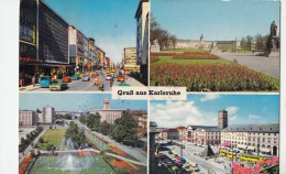 P4628 Karlsruhe Kaiserstrasse Schloss   Germany Front/back Image - Karlsruhe