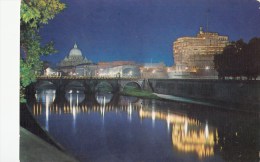 P4758  Roma Italy Ponte E Castel S Angelo  Front/back Image - Ponts