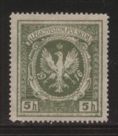 POLAND 1916 POLISH WORLD WAR 1 LEGIONS AUSTRIAN ARMY 5H OLIVE GREEN PERFORATE HM TYPE 1 3 TALONS LEFT FOOT EAGLE - Abarten & Kuriositäten