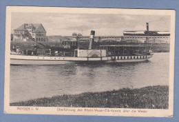 CPA - MINDEN In W. - Uberführung Des Rhein Weser Elb Kanals über Die Weser - Beau Bateau à Vapeur Breitenbach - Minden