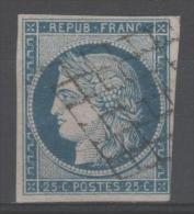 Cérès  N° 4 Avec Oblitèration Grille De 1849  TB - 1849-1850 Ceres