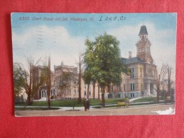 - Illinois > Waukegan  Court House & Jail   1913 Cancel  Ref 1297 - Waukegan