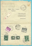 216+299+300+308+311 Op Brief Aangetekend Met Stempel GENT Naar Duitsland - 1921-1925 Small Montenez