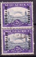 South Africa, 1947, Official, O 36, Used Pair (Wmk 9 Upright) - Servizio