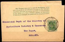 BRITISH GUIANA 1886. ENTIRE WRAPPER Of 1 CENT To THE HAGUE, HOLLAND - Guyana Britannica (...-1966)